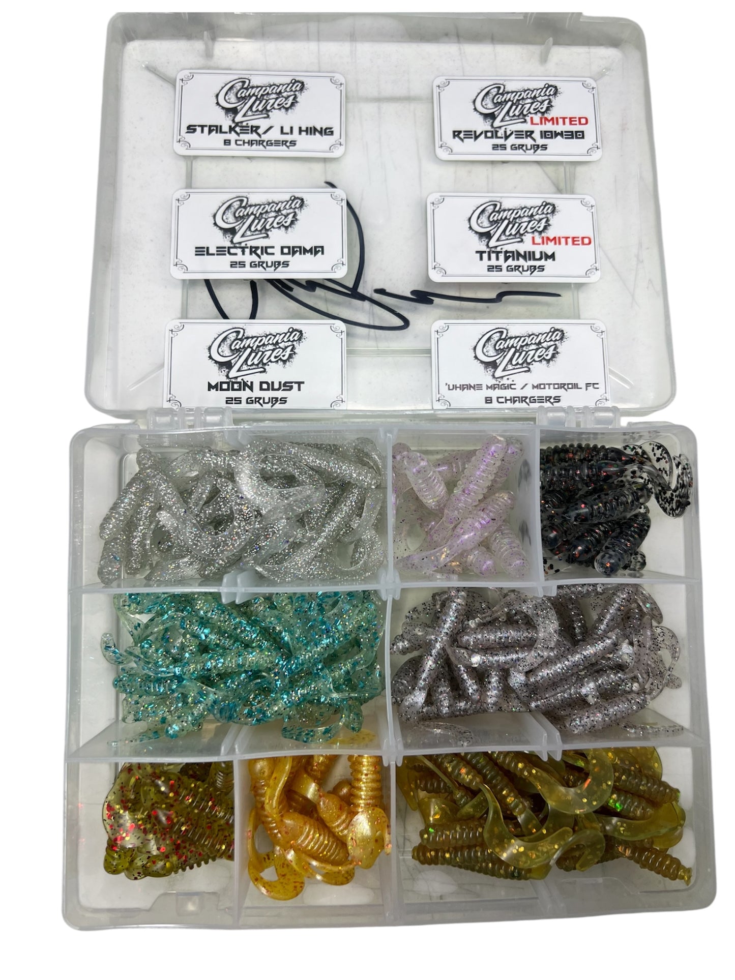 Campania Lures hand picked Tackle box.