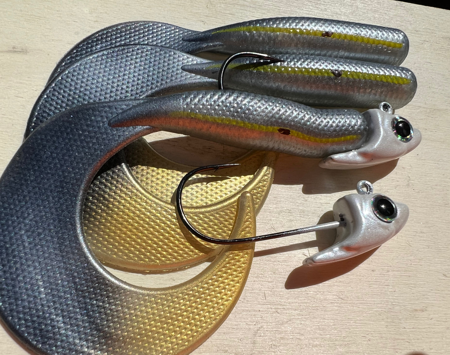 4" Silver Oama Hand Painted Grub Set.