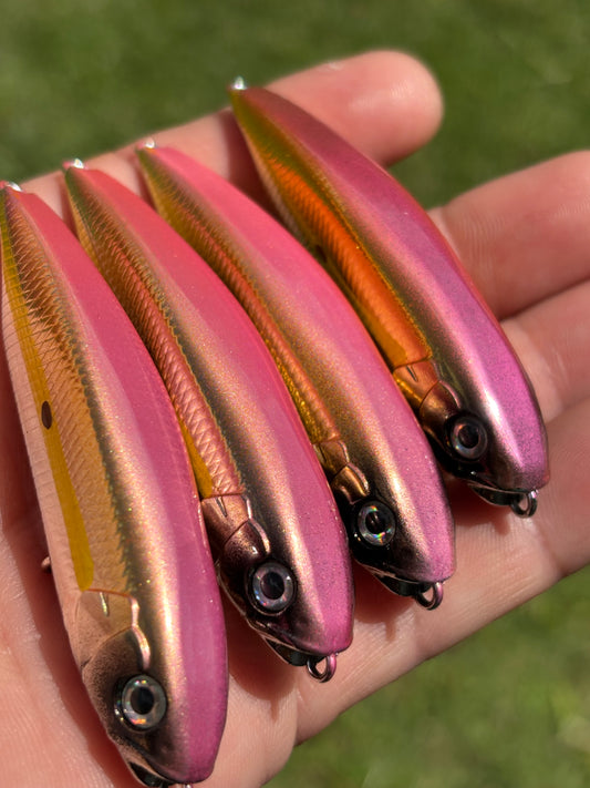 3" Starburst Pearl Chrome Spears 8 Grams (no hooks)