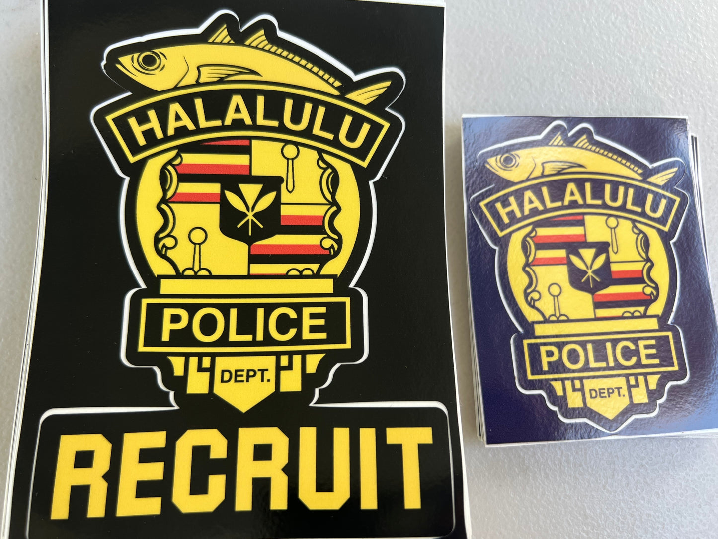Halalulu Police Dept Stickers.