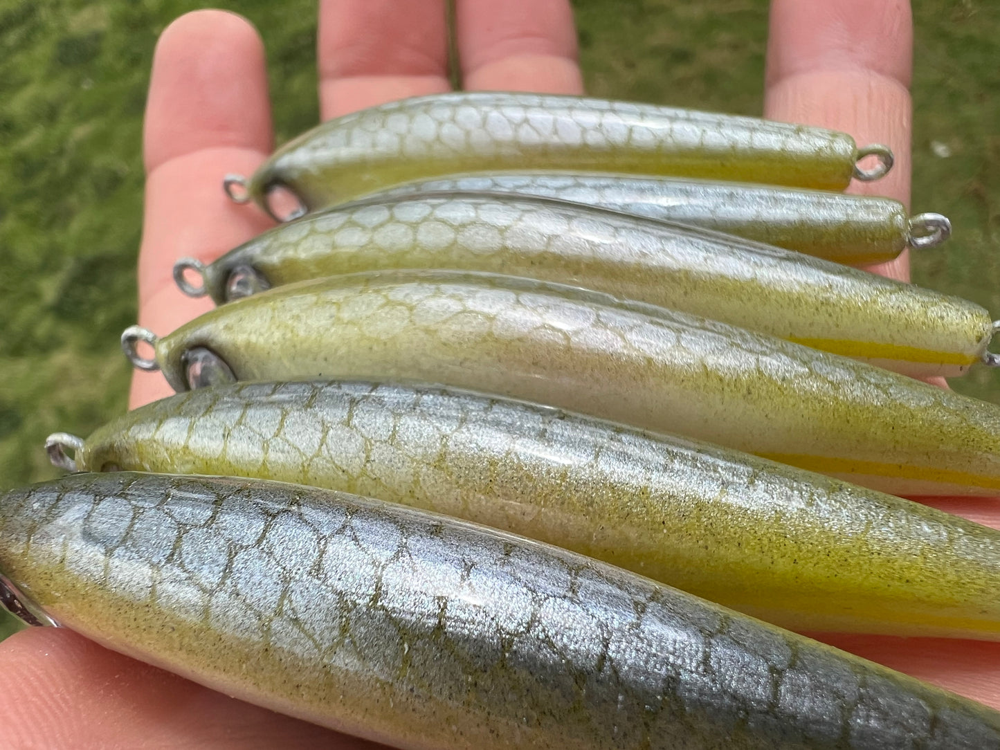 3" Sinking Oama swim bait.