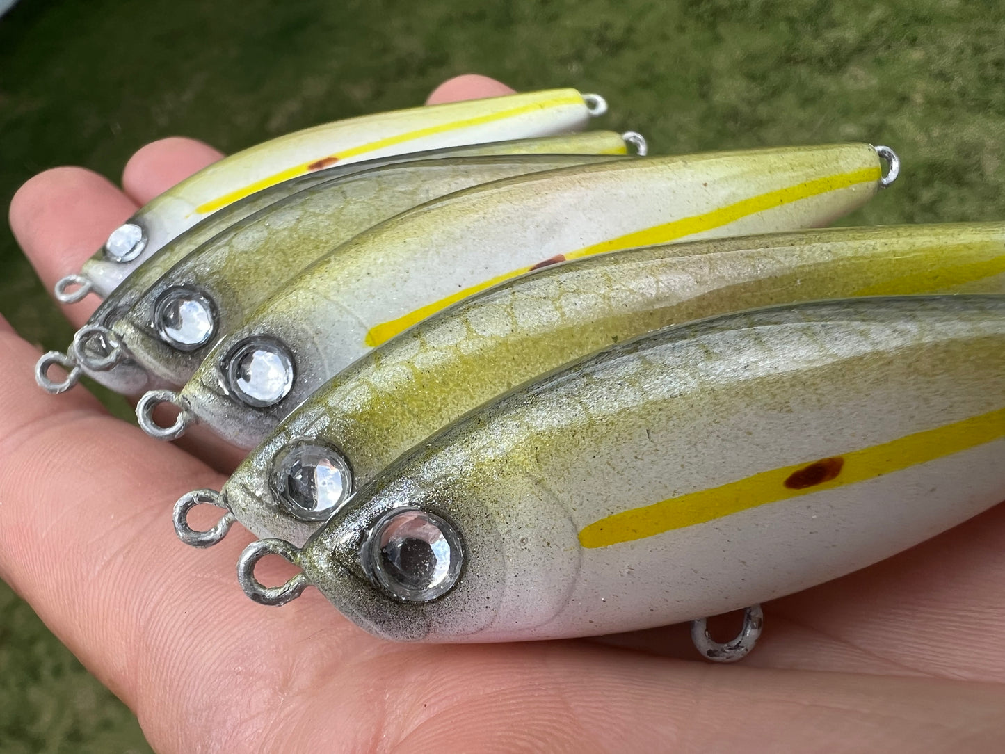 3" Sinking Oama swim bait.
