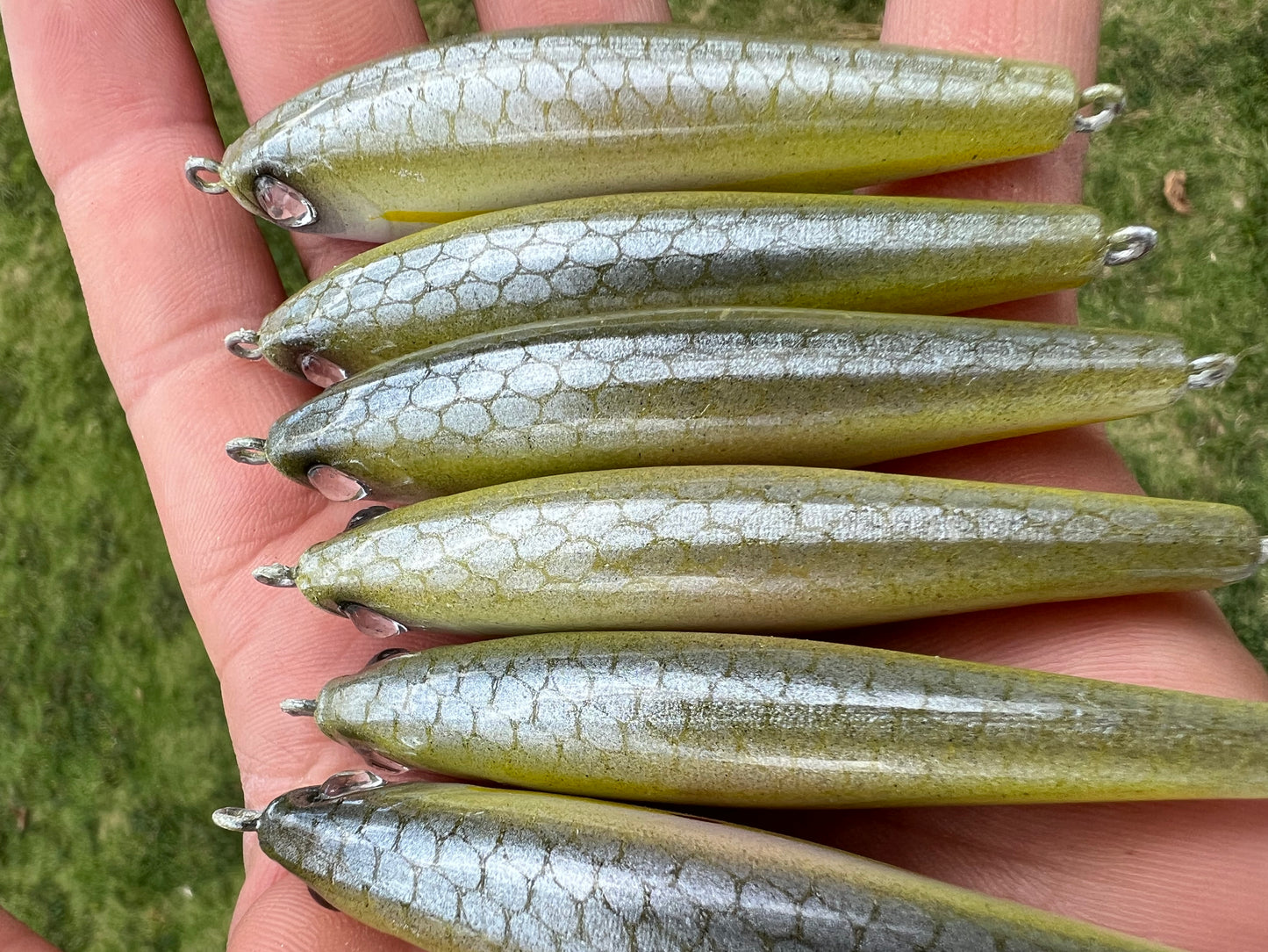 3" Sinking Oama swim bait.
