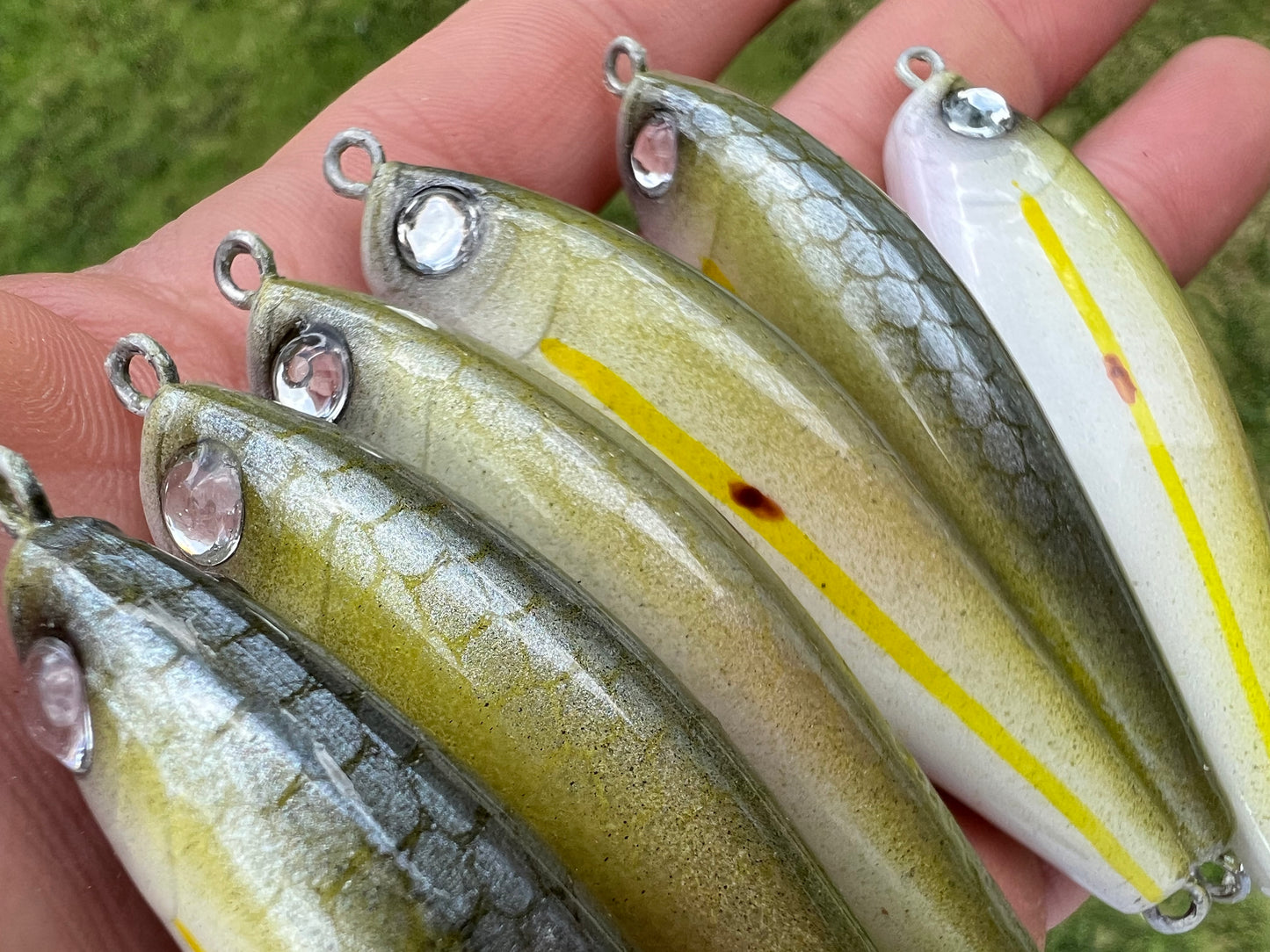 3" Sinking Oama swim bait.