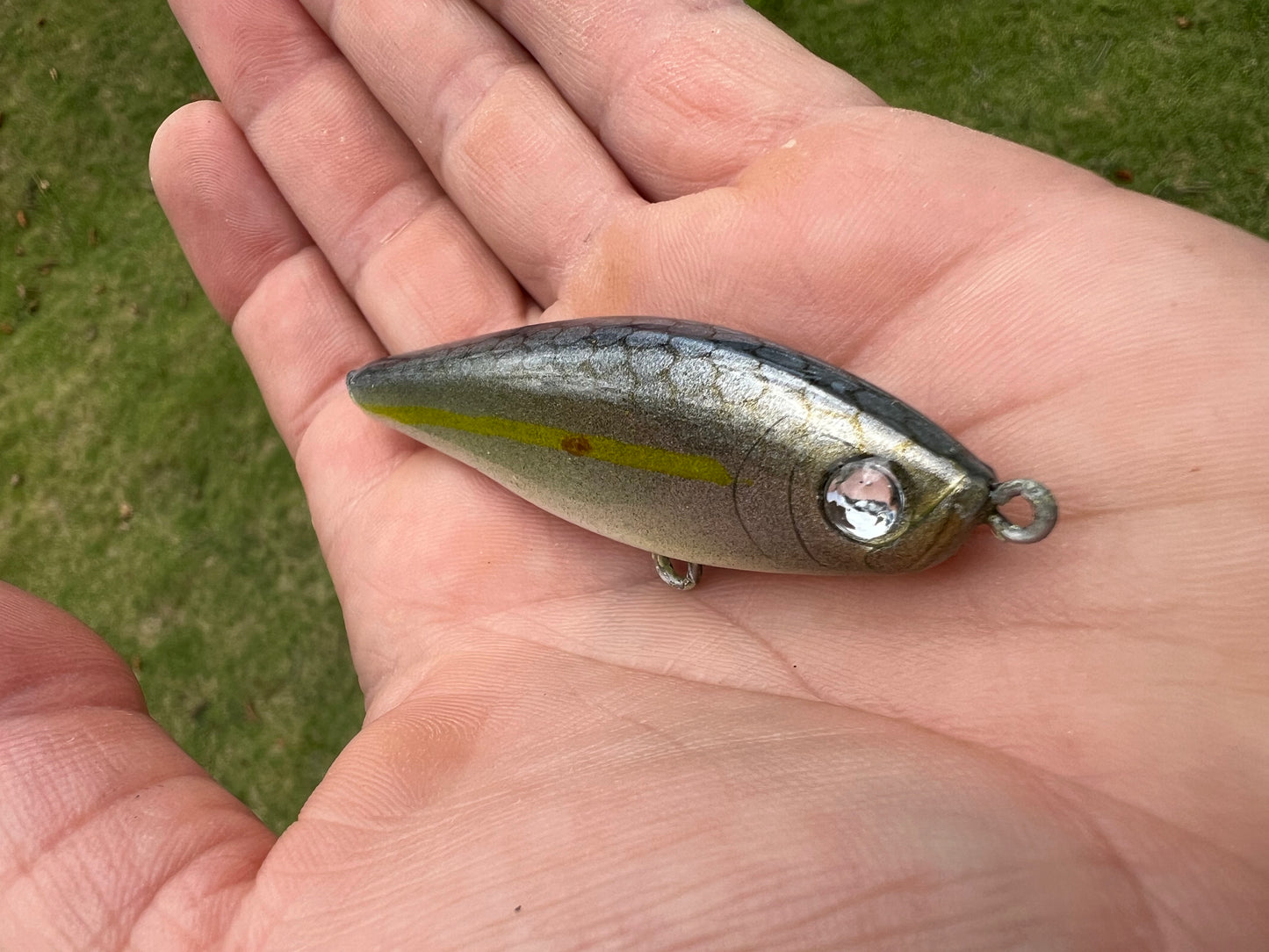 3" Sinking Oama swim bait.