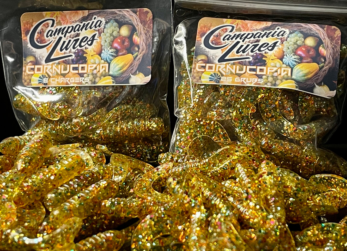 Limited Cornucopia (Thanksgiving Colorway) Grubs.