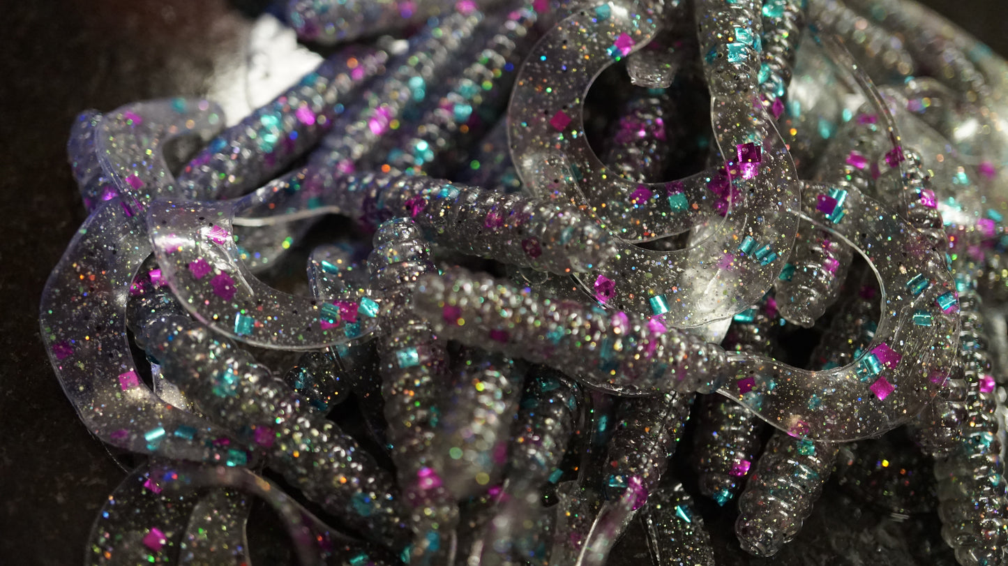 ⚡️Shady Electric⚡️Grubs w/UV Flakes!