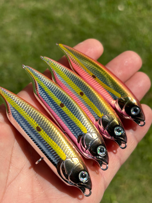 3" Starburst Pearl Chrome Spears 8 Grams (no hooks)