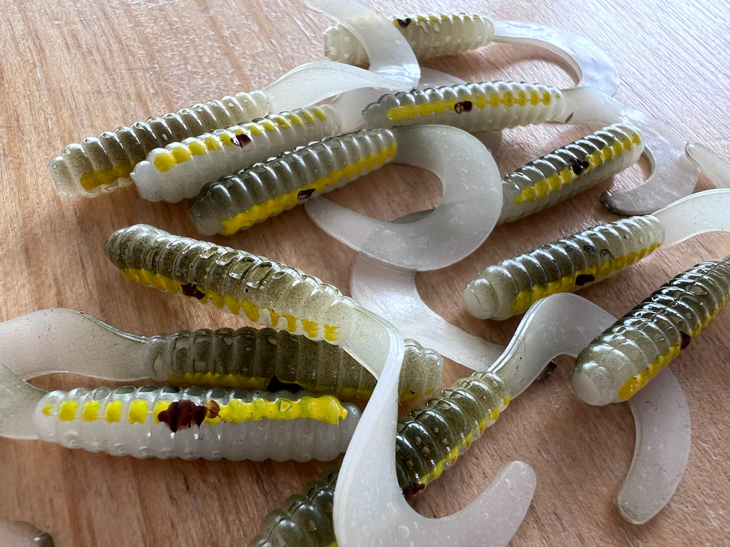 Oama Hand Painted Limited Run Grubs. 6 pack