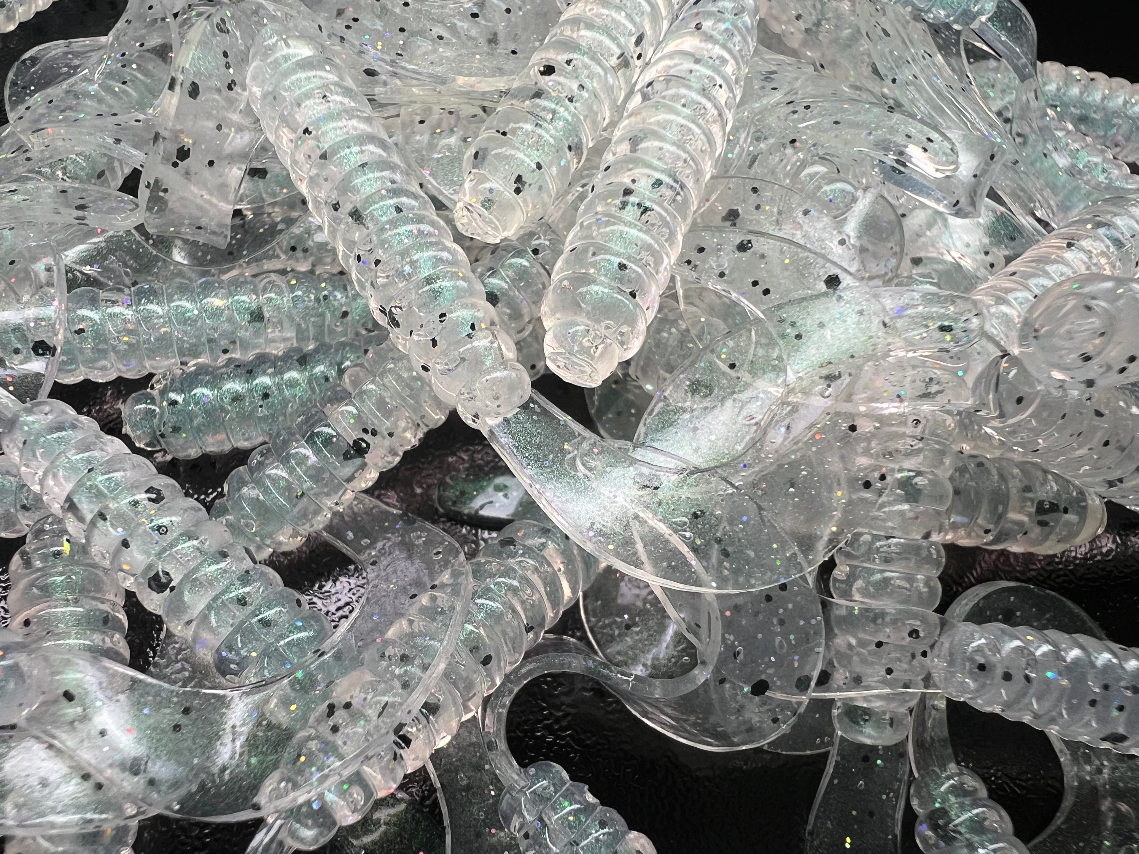 Ghost Green OTR Grubs. 25 Grubs.