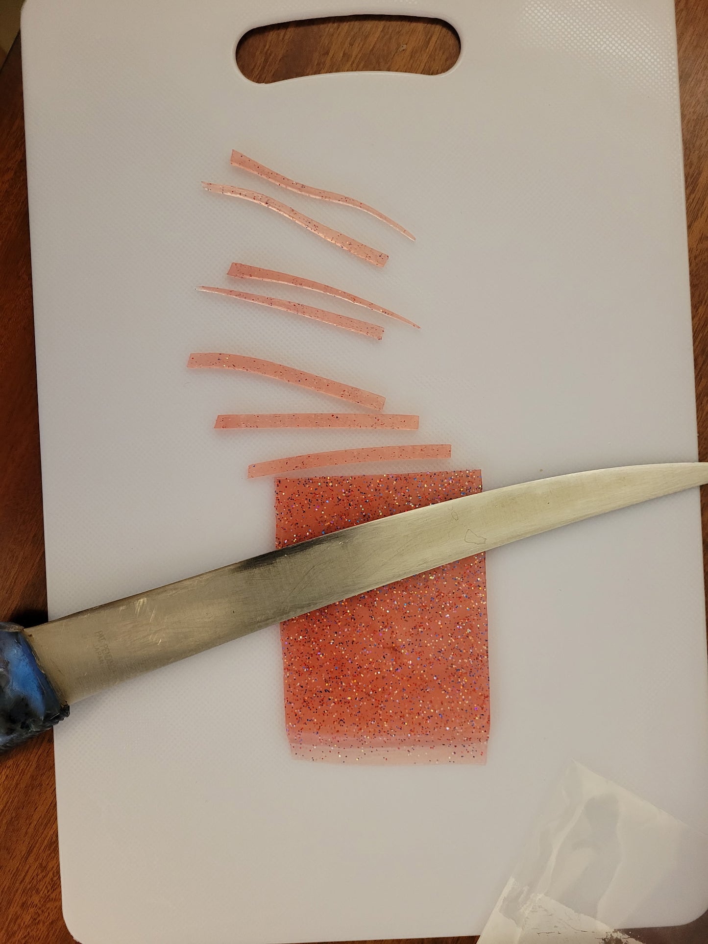 2.5" x 2.5" Watermelon Firecracker Blocks. Trial run