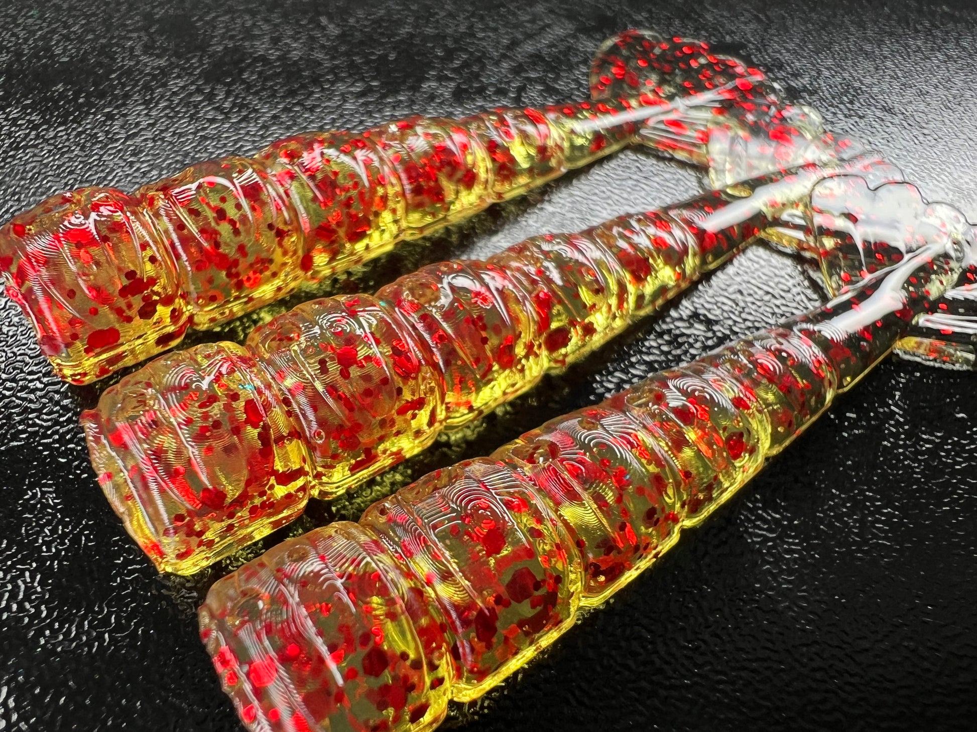 2.25" Shrimp tails 3 pack.