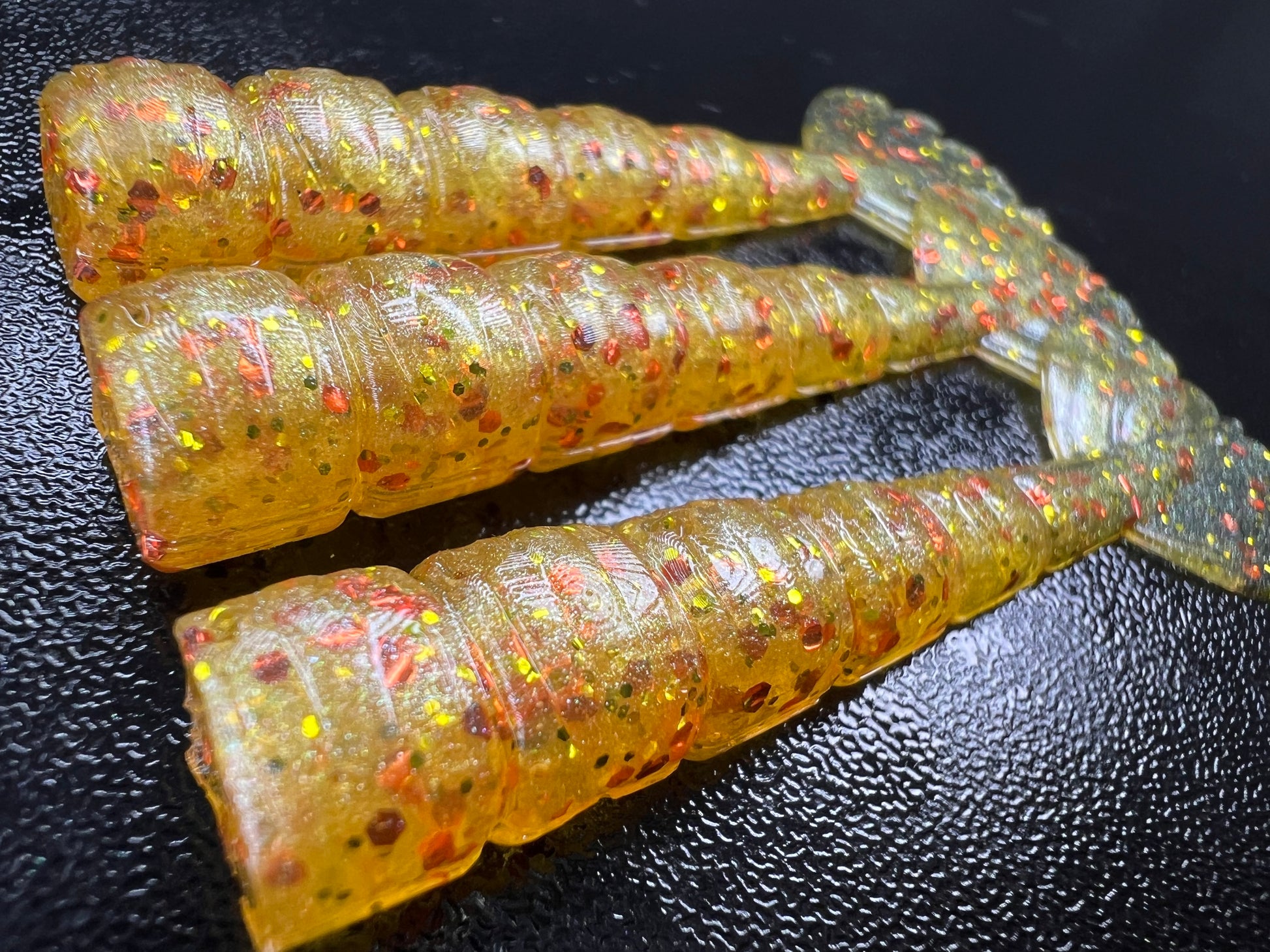 2.25" Shrimp tails 3 pack.