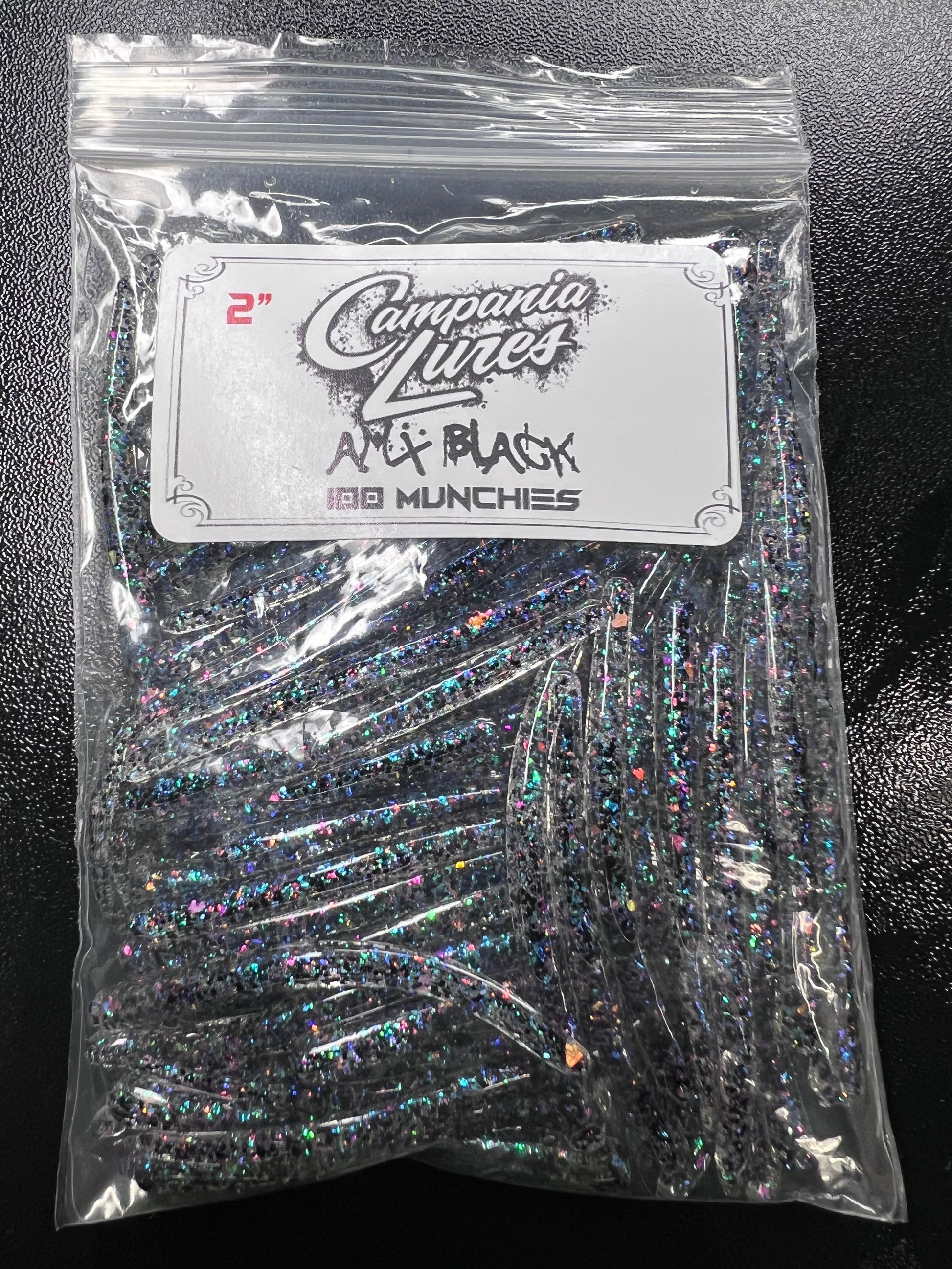 Bulk 2" AMX Black 100 Munchies OTR