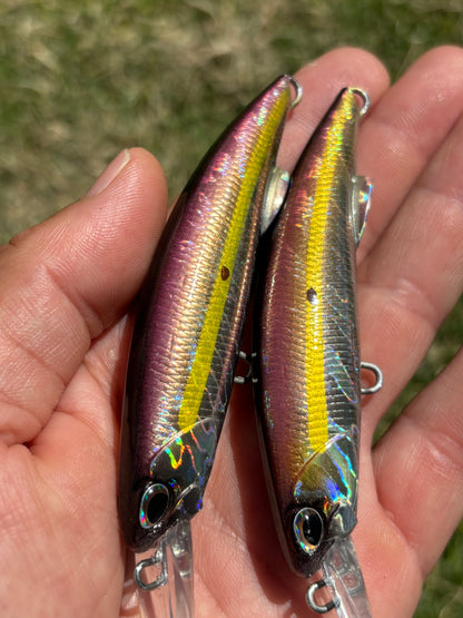 4.5" Black Starburst sinking diver 1.2oz (No hooks)