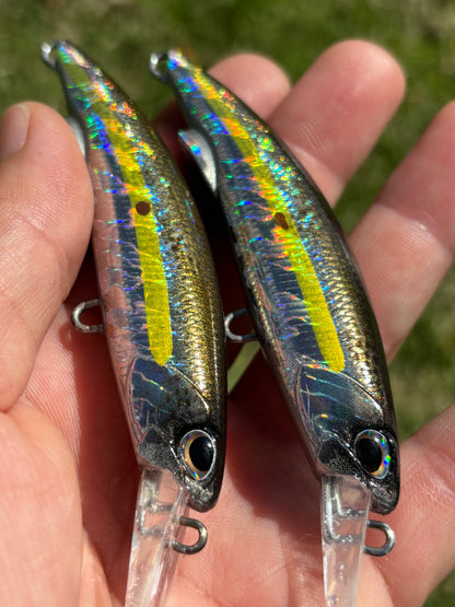 4.5" Black Gold Sinking Diver 1.2oz (No hooks).