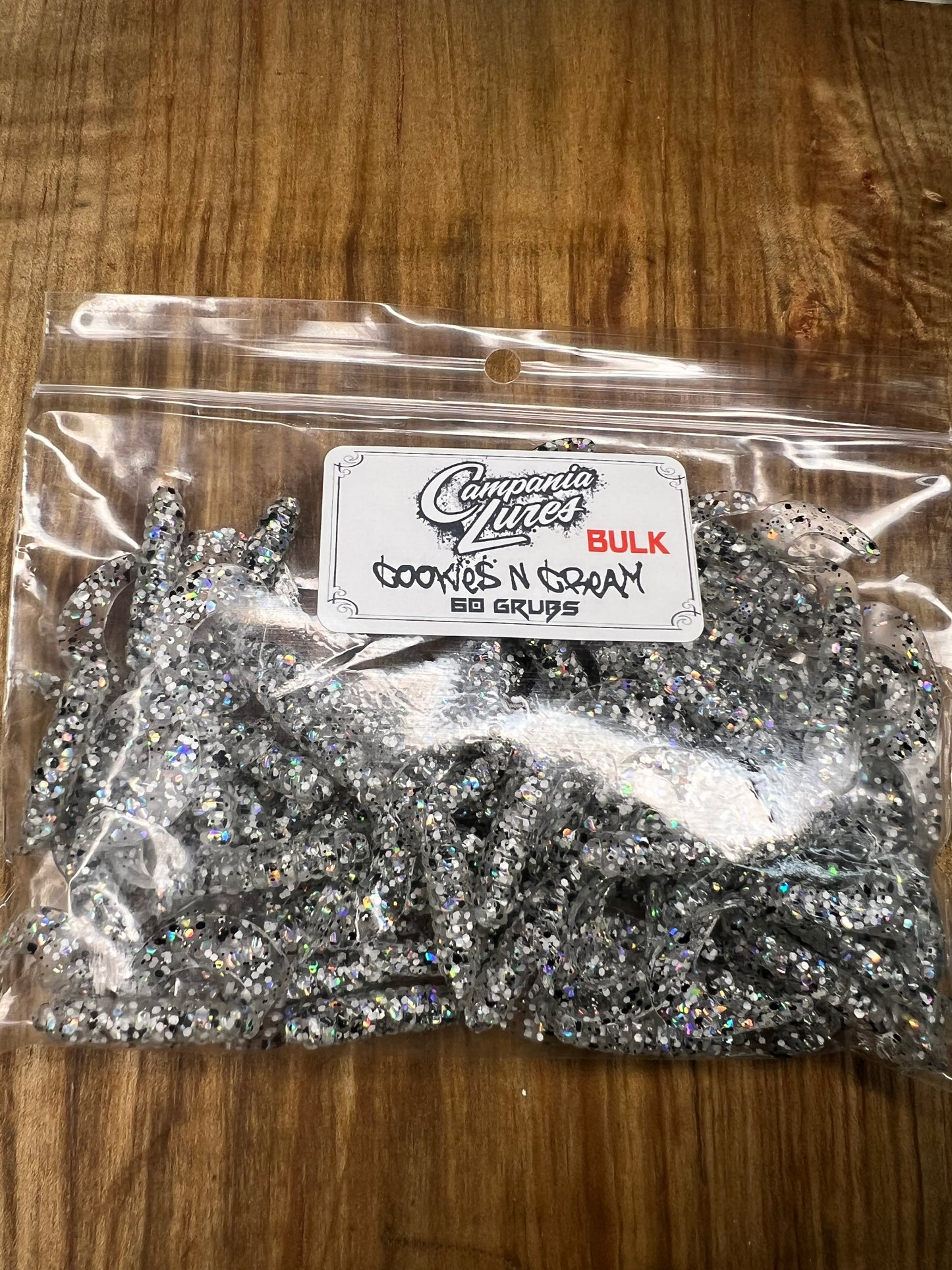 Cookies and Cream Bulk 60 Grubs.