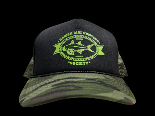 Hawaii Moi Hunting Society Trucker Hats.