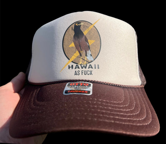 Hawaii AF Lightning Mynah Trucker Hat.