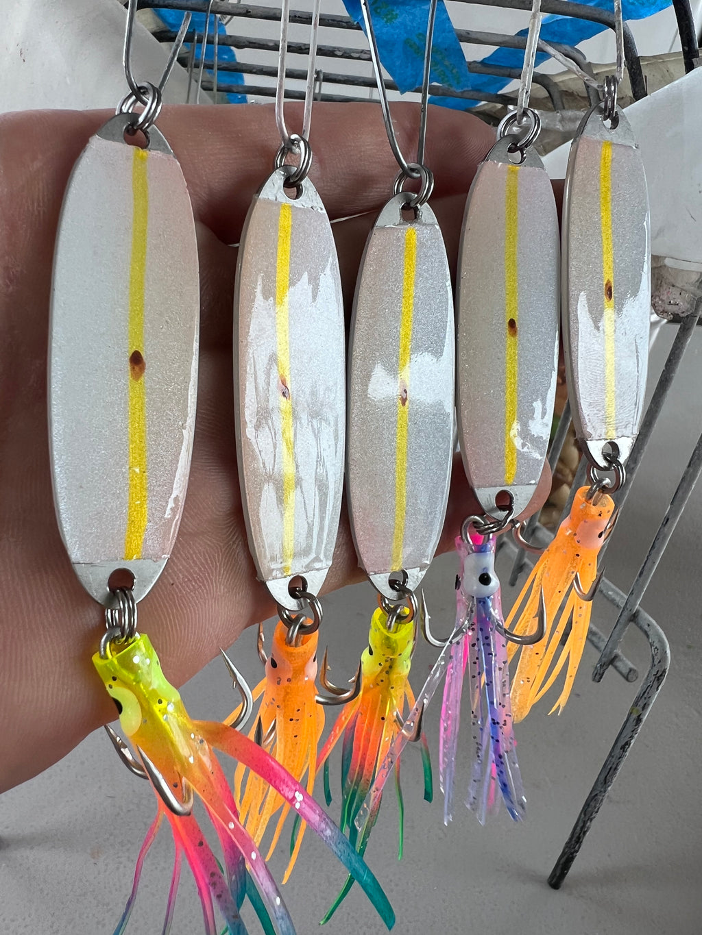 1/2oz Oama Hand Painted Stainless Steel Blades. Limited Run