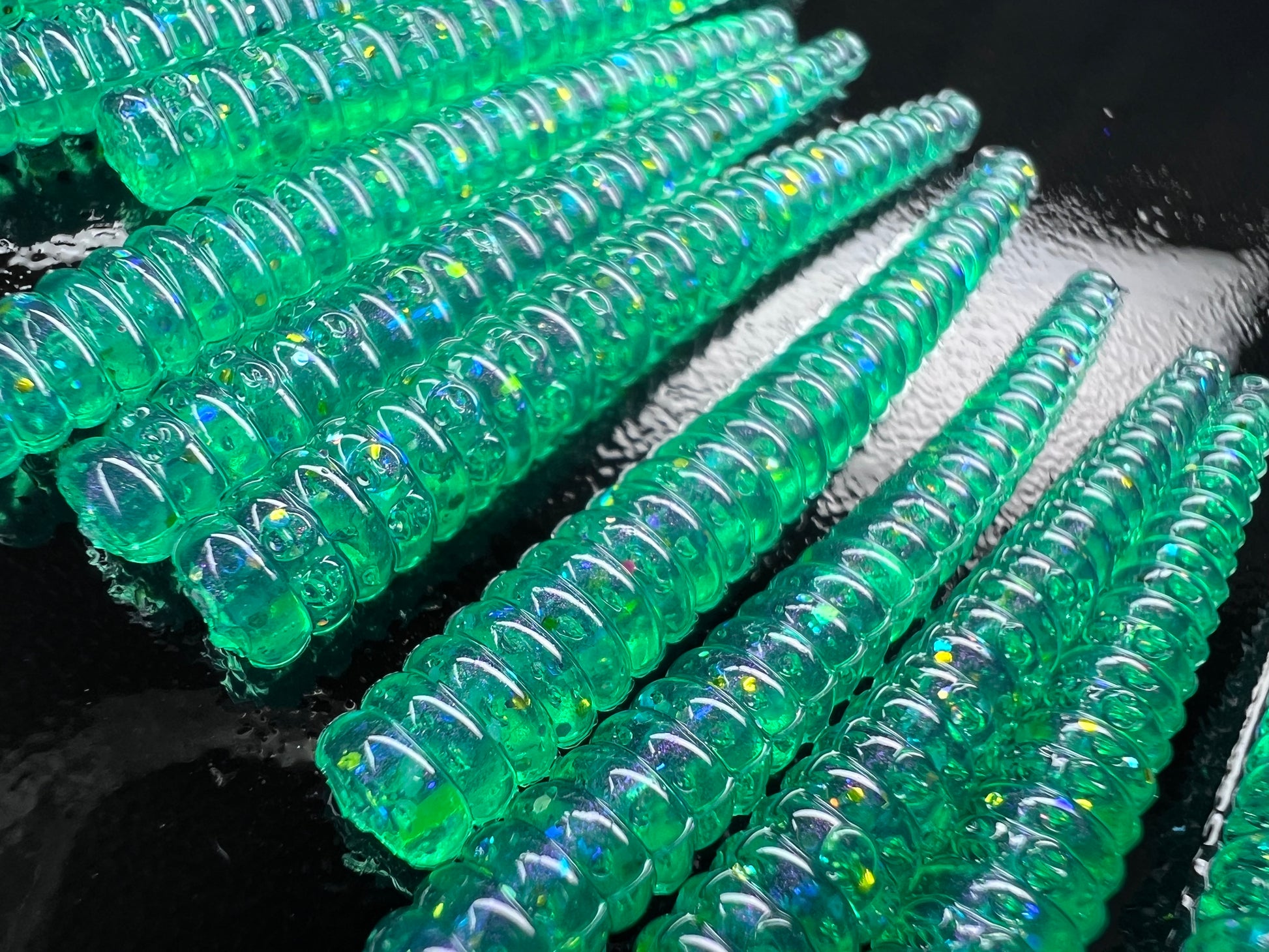 1.75" Jade Hologram Tako Strips. Limited Run 20 pack.