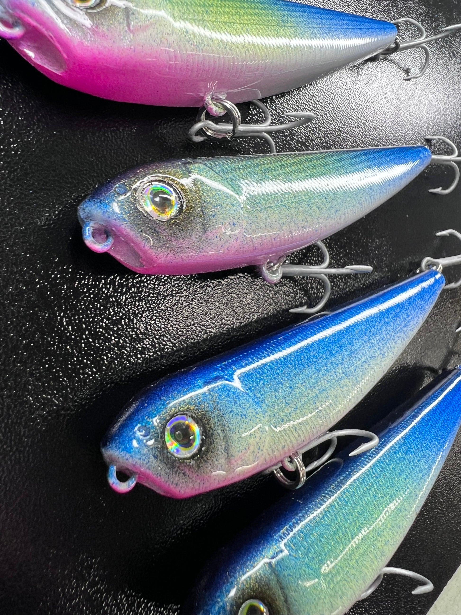3.5" Blue Minnow Walking Spook.