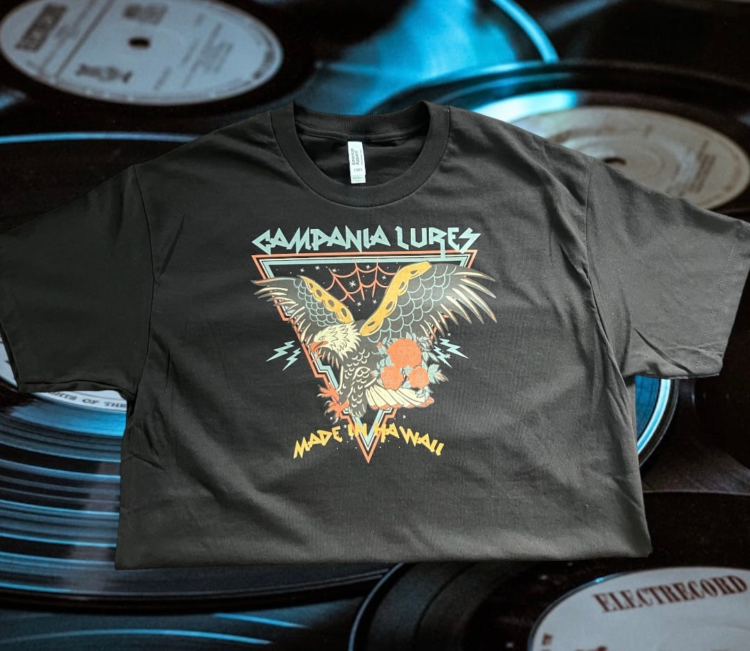 Campania Lures Eagle T-Shirt Made in Hawaii.