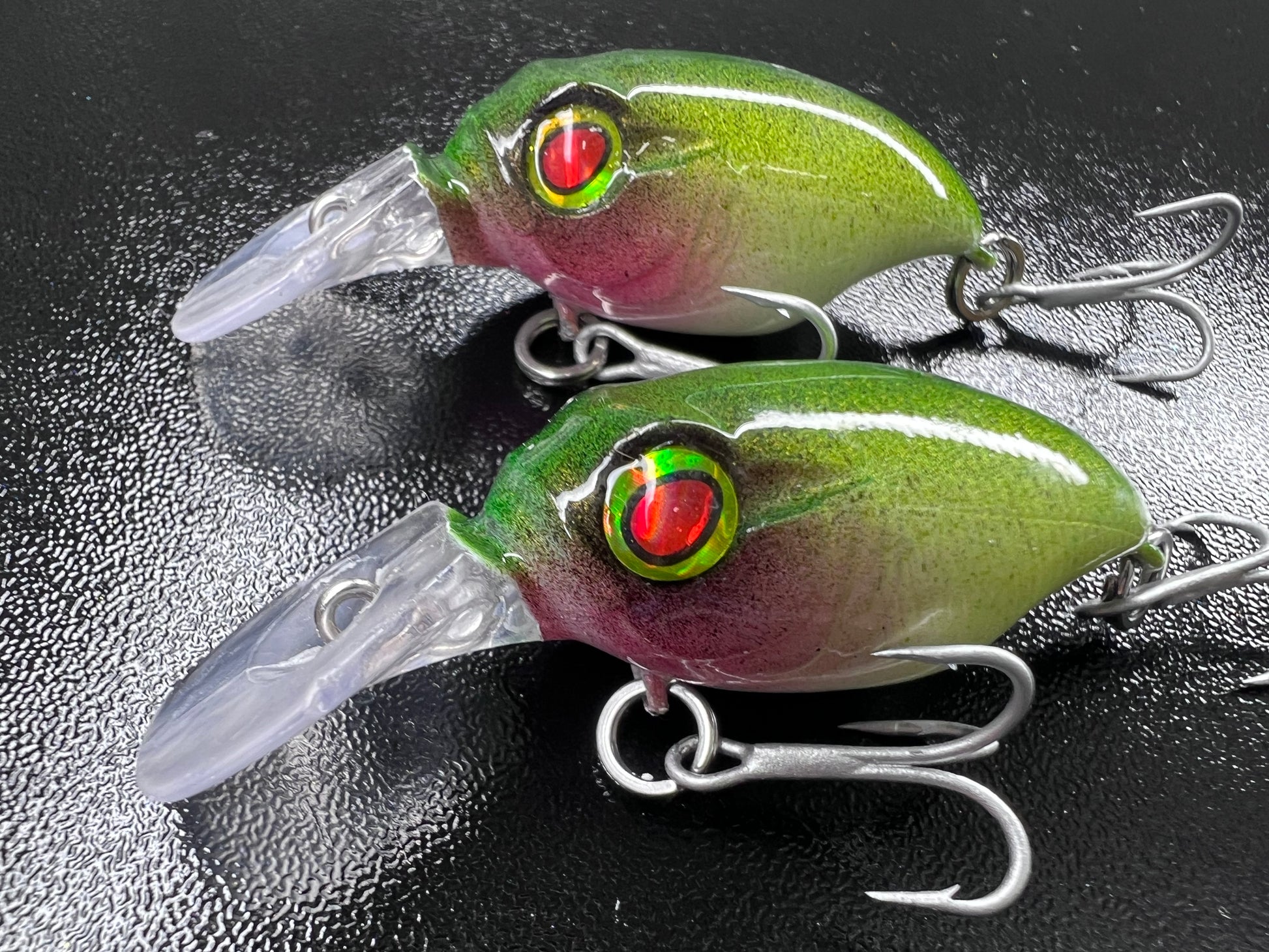 2.25" Lime Flash Crankbait.