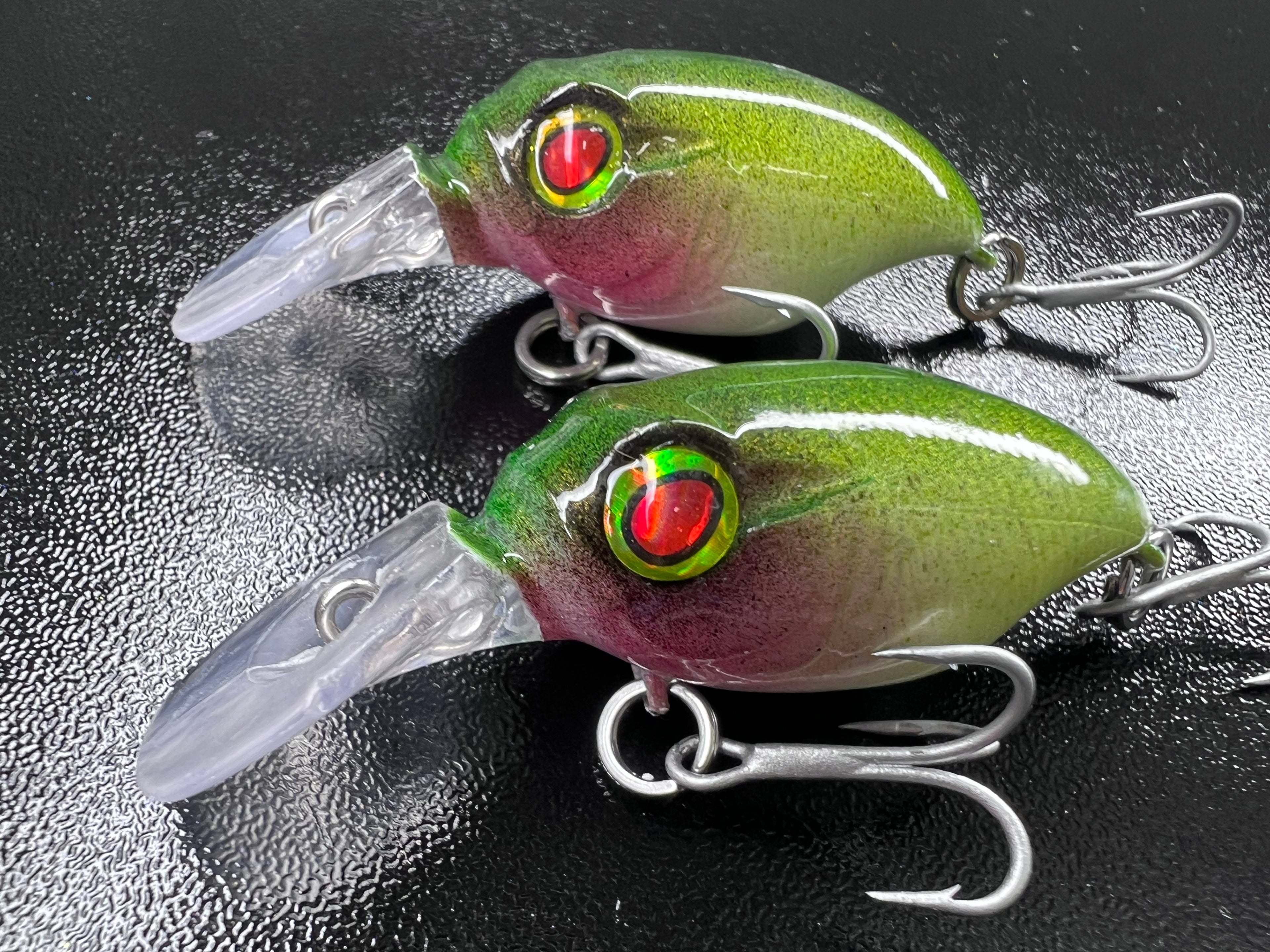 2.25" Lime Flash Crankbait.