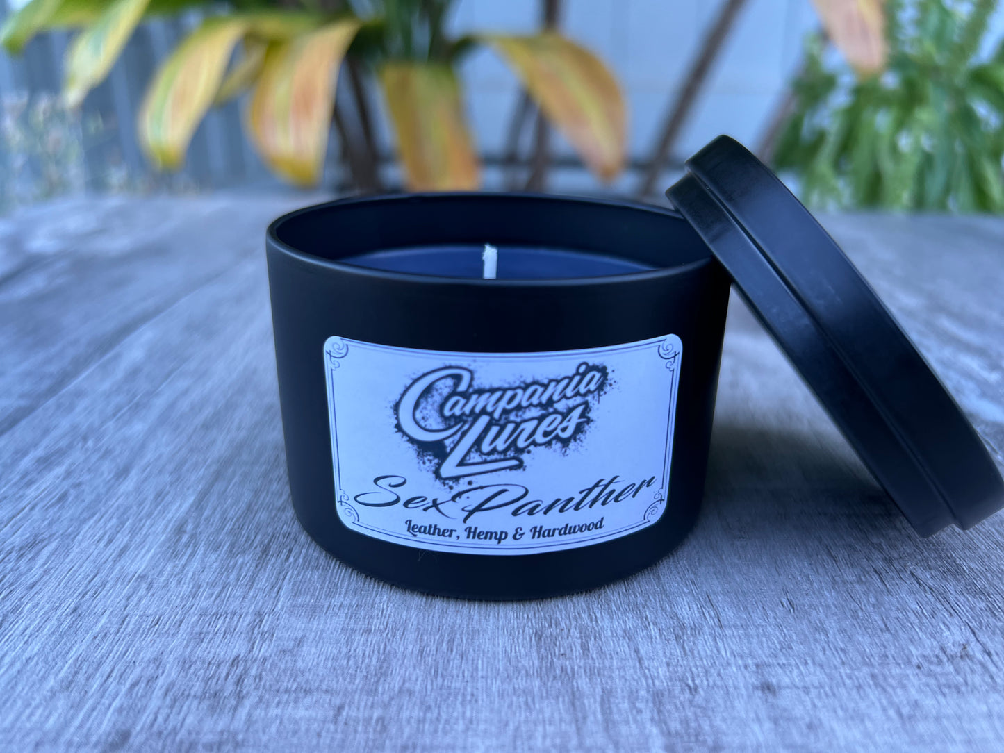 8oz Hand poured Sex Panther Candle.