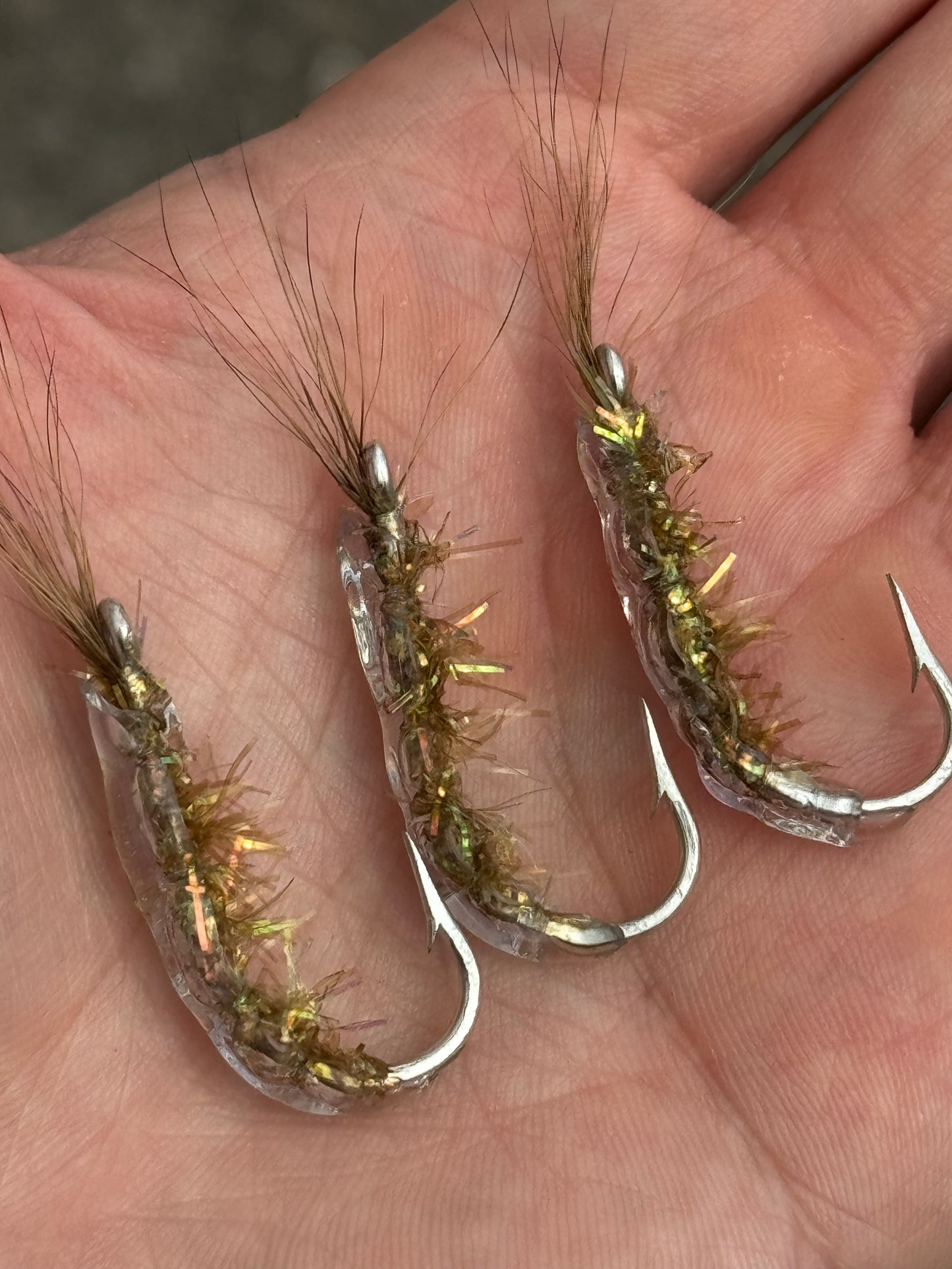 Opae Salt Water Flies 1/0 Tarpon hook 2 pack.