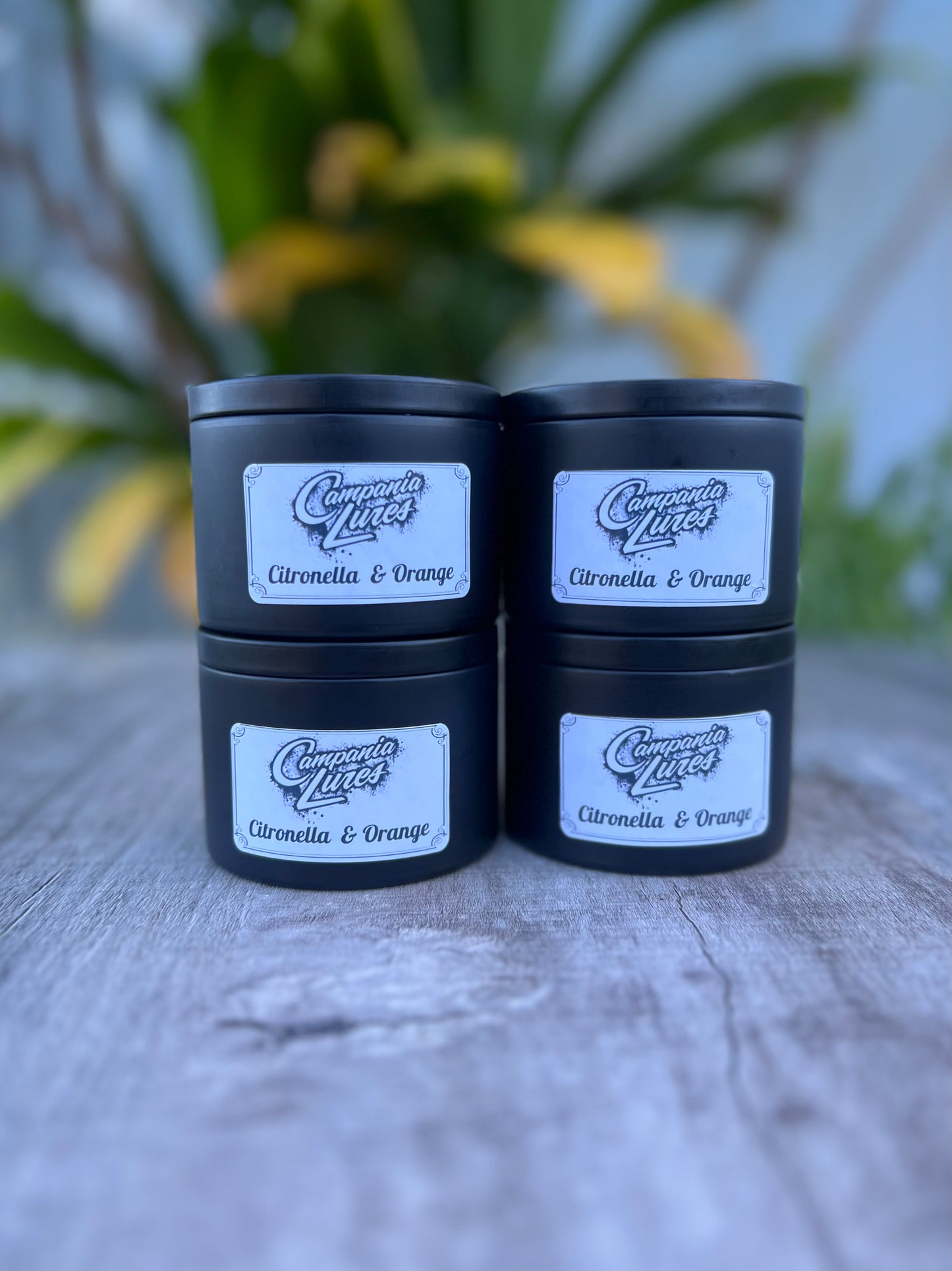 8oz Hand poured Citronella/ Sweet Orange Outdoor Candle.