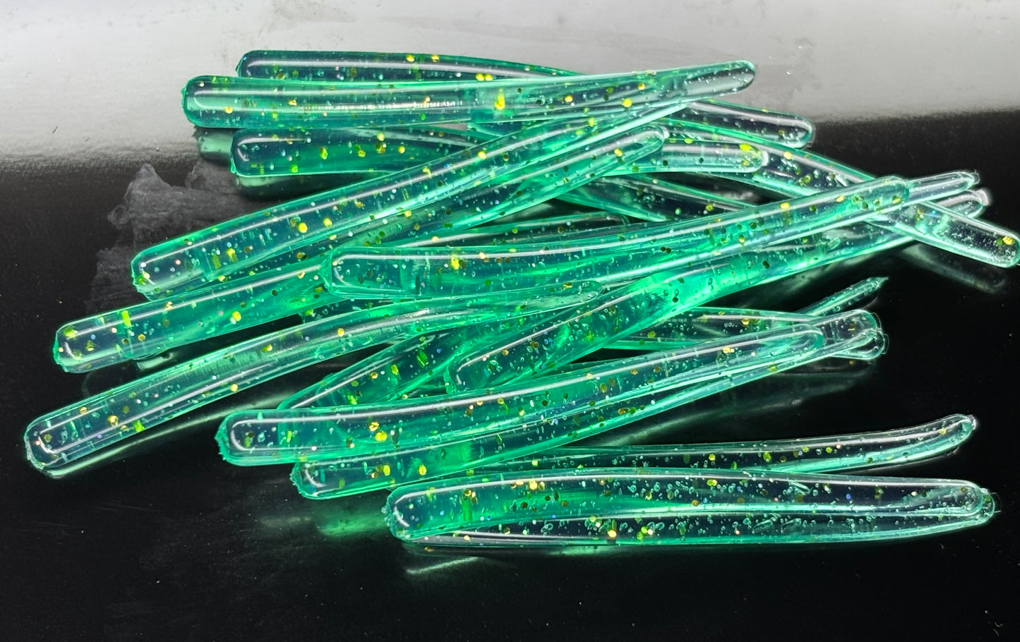 2" Jade Hologram Munchies. 20 pack