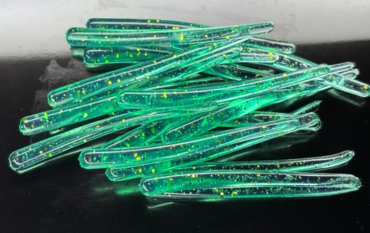 2" Jade Hologram Munchies. 20 pack
