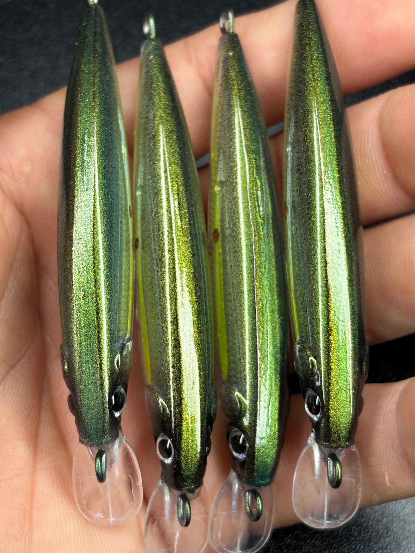 3.5" Blue Emerald Oama's. 6 Grams