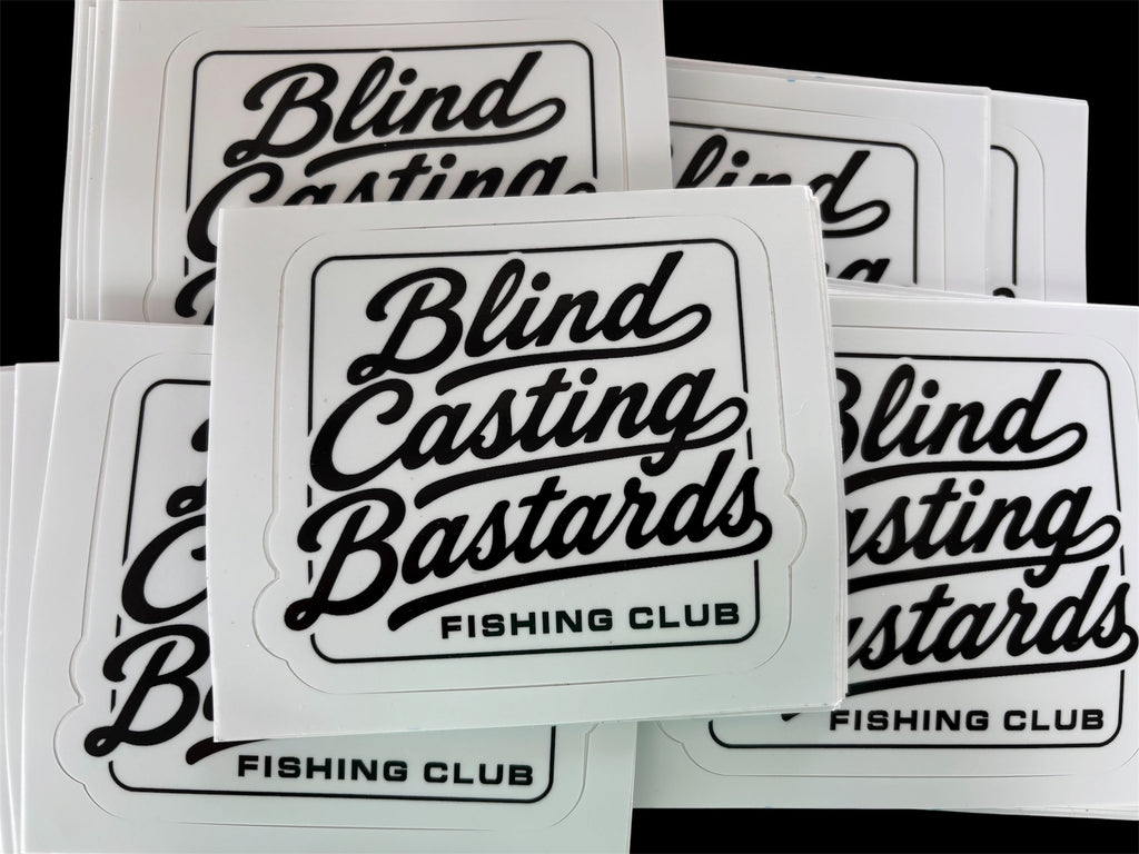 Blind Casting Bastards Fishing Club Waterman Hat and Decals.