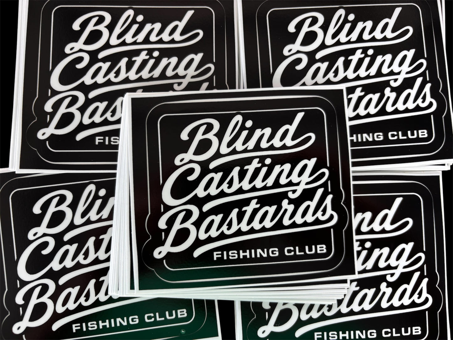 Blind Casting Bastards Fishing Club Waterman Hat and Decals.