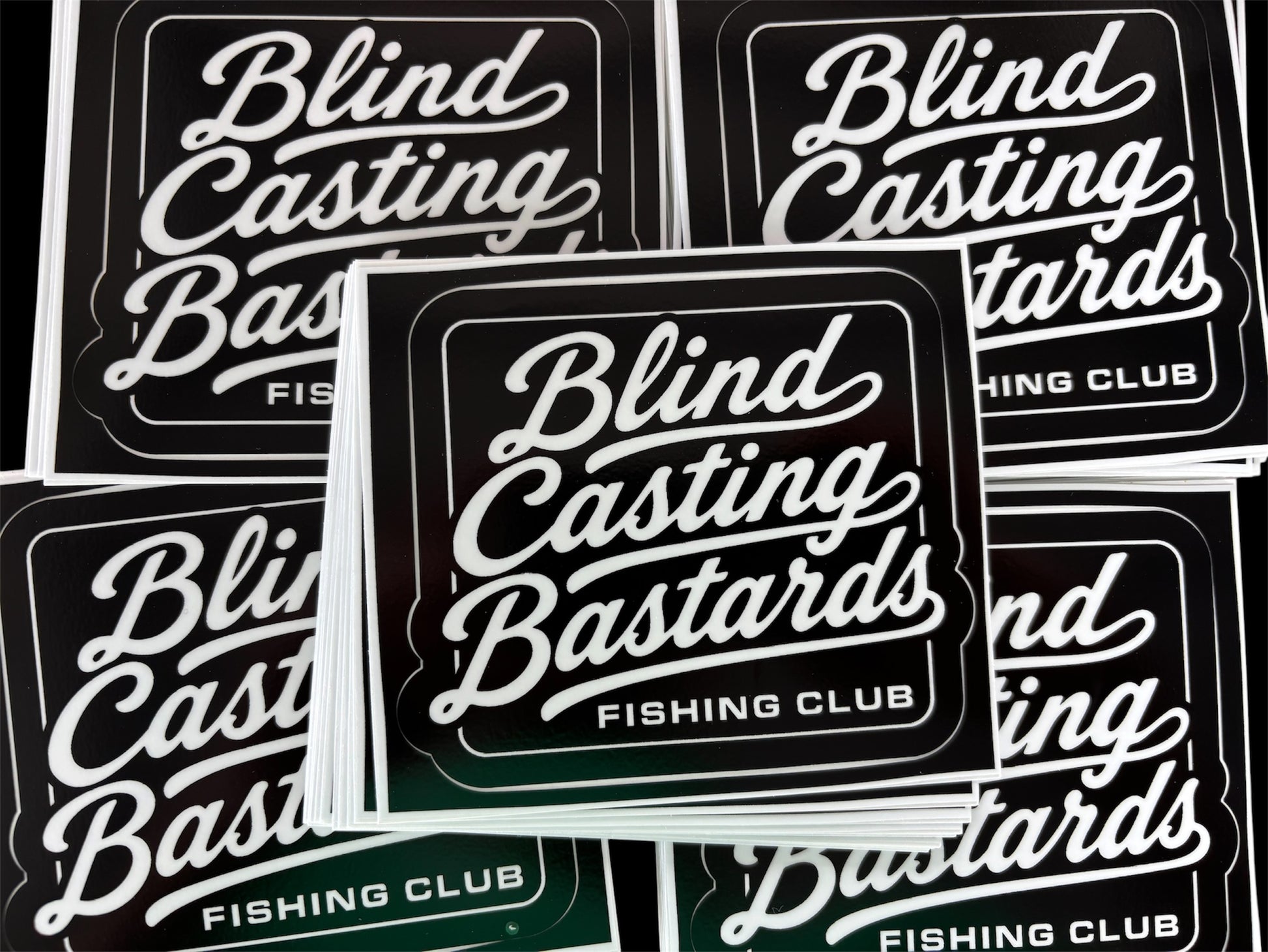 Blind Casting Bastards Fishing Club Waterman Hat and Decals.