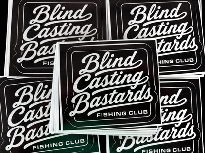 Blind Casting Bastards Fishing Club Waterman Hat and Decals.