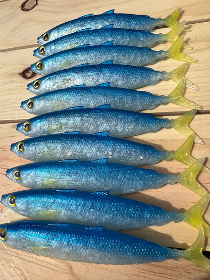 6" Opelu Custom Soft bait.