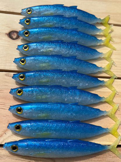 6" Opelu Custom Soft bait.