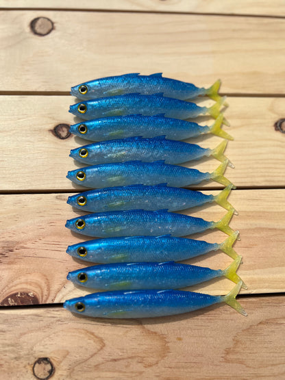 6" Opelu Custom Soft bait.