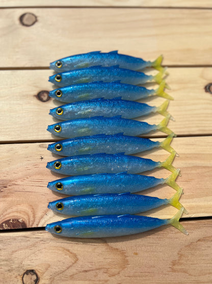 6" Opelu Custom Soft bait.