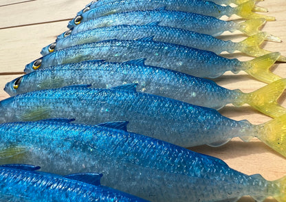 6" Opelu Custom Soft bait.