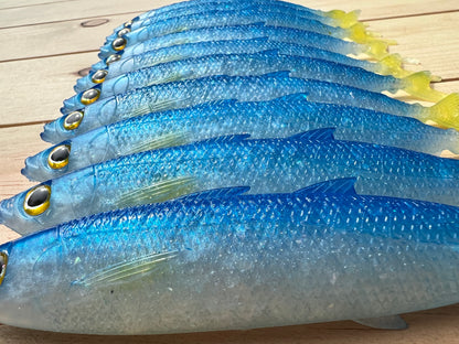 6" Opelu Custom Soft bait.