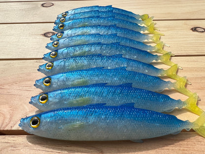 6" Opelu Custom Soft bait.