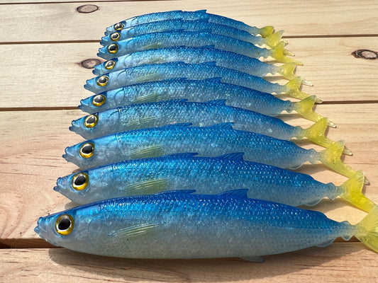 6" Exclusive Opelu Custom Soft bait.