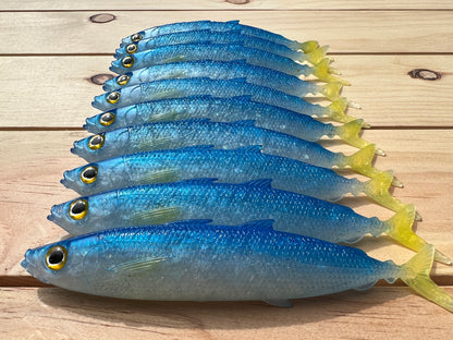 6" Opelu Custom Soft bait.