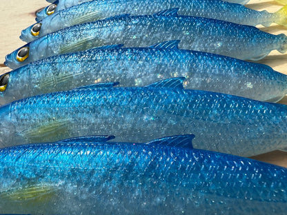 6" Opelu Custom Soft bait.