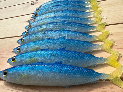 6" Opelu Custom Soft bait.